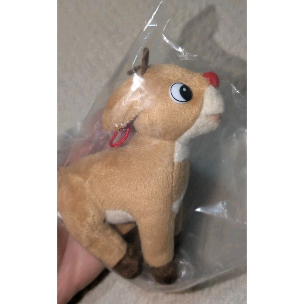 2 Vintage Rudolph The Red Nosed Reindeer The Island of Misfit Toys Plush 5.5x5